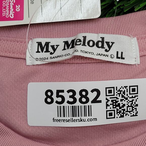 My-Melody Japanese Rabbit Shirt Womens L/XL 20x26 Pink Tv-Show - Picture 6 of 15